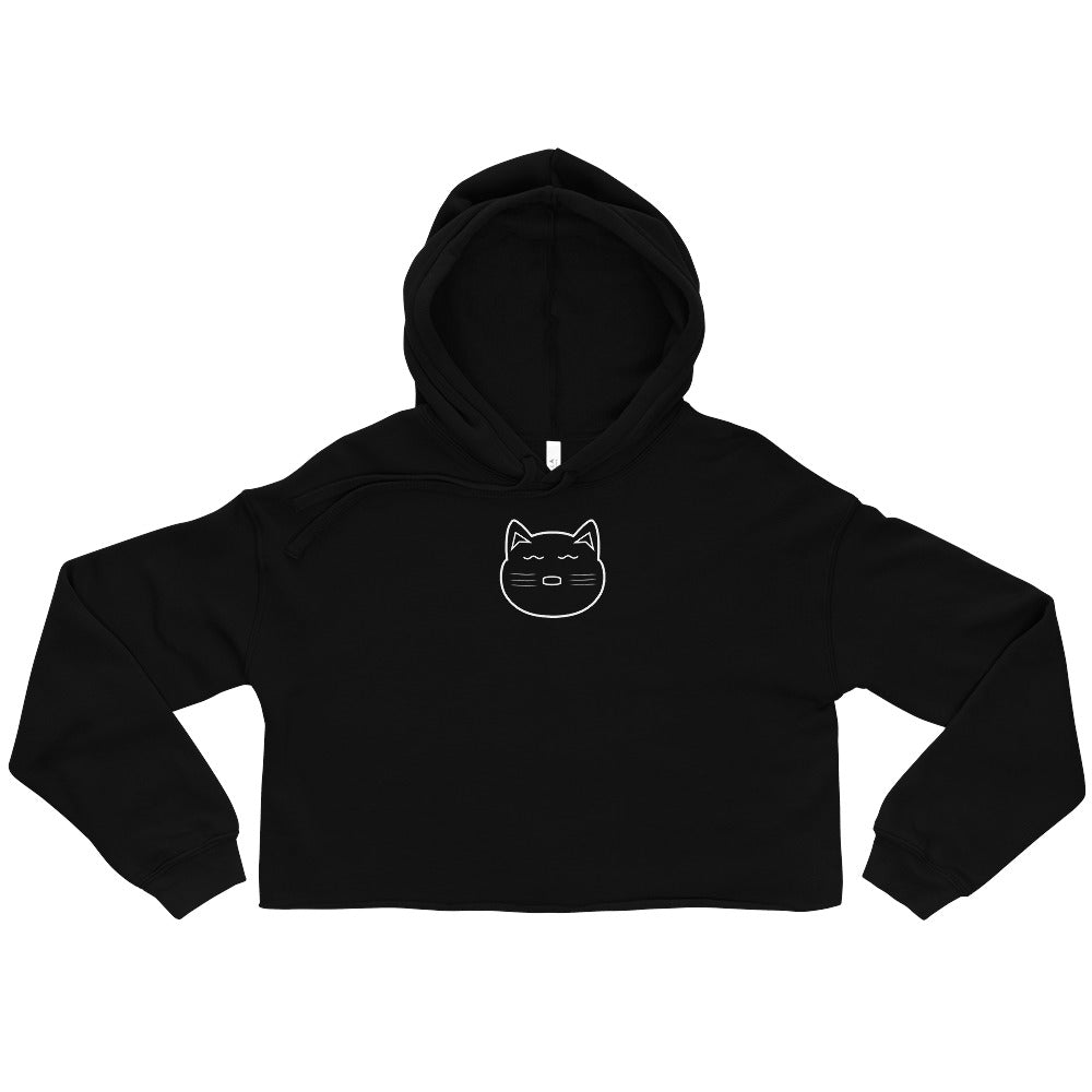 Cat Crop Hoodie (with a hood)