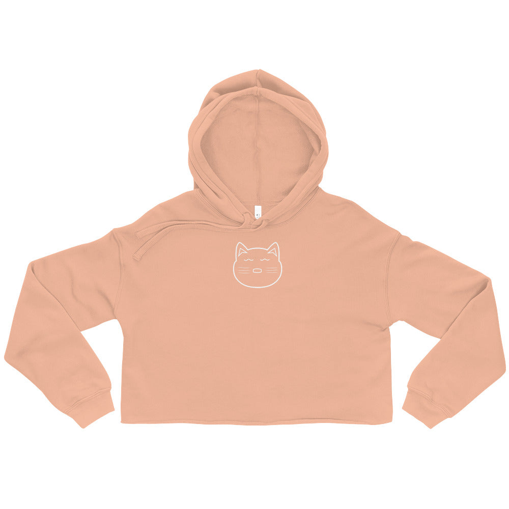 Cat Crop Hoodie (with a hood)